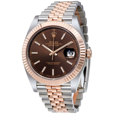 rolex datejust chocolate scritta bianc